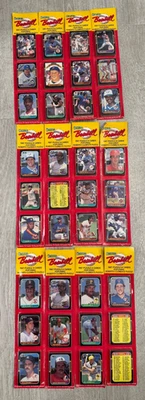 (12) 1987 Donruss Baseball Sealed Blister Packs. 900 cards. Bo Jackson / Larkin - Image 1 of 4
