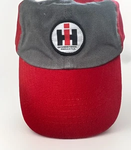 YOUTH IH Logo Red & Grey Two-Tone Mesh Cap - Picture 1 of 3