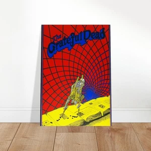 Grateful Dead Psychedelic Skeleton Vintage Style Concert Poster - Bild 1 von 8