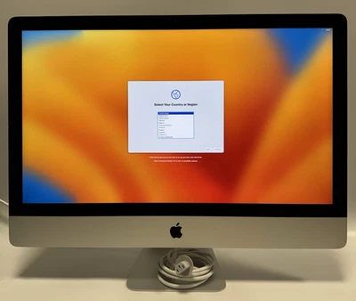 iMac 27" 2017 Retina 5K A1419 - i7-7700K 4.2GHz - RX 580 - 16GB RAM 512GB SSD - Image 1 of 4