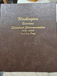 1999-2003 Washington Quarters State Commemorative Silver Proofs DANSCO Complete - Bild 1 von 7