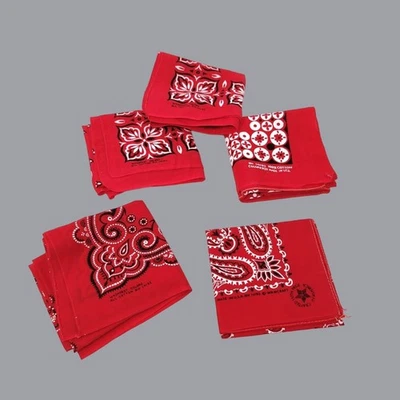 Juego de algodón vintage bandana rojo lavado EE. UU. 14193 Wamcraft Foto 1 de 4