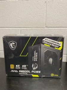 Alimentation ATX entièrement modulaire certifiée or MSI MAG A850GL PCIE5 850 W 80+ - Photo 1/2