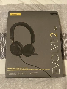 Jabra Evolve2 40 USB-A Wired Headset – Pro Audio Brand New - Picture 1 of 8