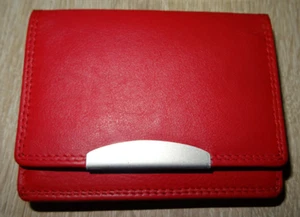 Geld Börse/Etui Portmonee Portemonaie Echt Rind Leder Wiener Schachtel - Bild 1 von 10