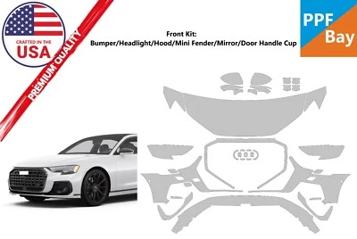Kit precortado película protección pintura delantera PPF para Audi A8/S8 2022-2025 Foto 1 de 4