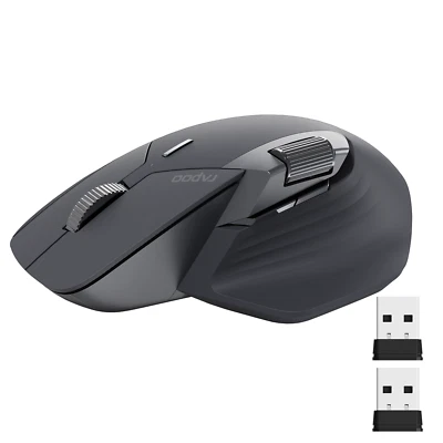 RAPOO MT760 Multi-Device Wireless Mouse Bluetooth 4000 DPI for PC Laptop Mac - Image 1 of 4