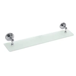 BETRO CROMO Estante Cristal Cromo 600x87x120mm para Baño y Cocina >> Para Taladrar - Imagen 1 de 8