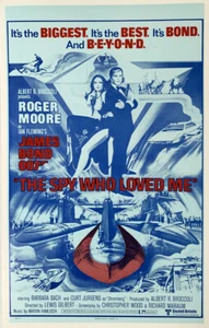 007 JAMES BOND THE SPY WHO LOVED ME Roger Moore Benton window card - Picture 1 of 1