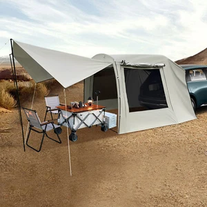 Portable Car Tent Attachment For Camping Waterproof Car Awning Outdoor Tent New - Picture 1 of 18