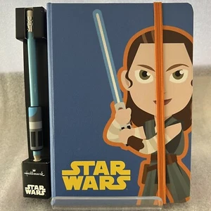 HALLMARK STAR WARS Rey Personal Journal With Lightsaber Themed Grip Pencil New - Picture 1 of 7