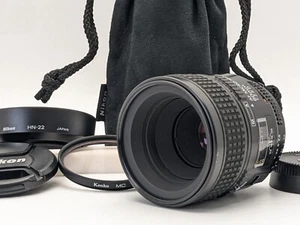 [N MINT w/ HN-22 Hood] Nikon AF Macro NIkkor 60mm F/2.8 D Portrait from Japan - Picture 1 of 16