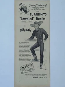 1949 vintage Billy the kid print ad. Jeweled denim - Picture 1 of 1