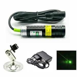 532nm 10mW Grüner Punkt Laser Modul 18x75mm mit 5V Adapter+18mm Halter - Picture 1 of 6