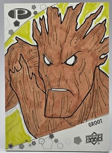 Marvel 2021 Premier - Groot - Sketch - Eduardo Garcia Auto - Picture 1 of 2