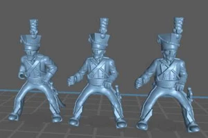 Austrian Uhlan rgt - 7 minis - Resin 28mm Minis - Picture 1 of 5