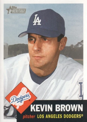 2002 Topps Heritage  #51 Kevin Brown - NM-MT  - Image 1 of 2