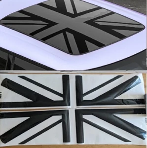 R56 MINI Cooper S John Cooper Works Union Jack Dach Vinyl Aufkleber schwarz - Bild 1 von 5