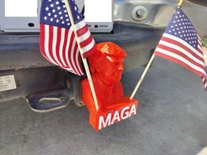 Large President Trump Trailer Hitch Cover - MAGA 2024 - Made in USA !! 3Dprint - Picture 1 of 7