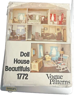 VTG `78 Vogue 1772 "DOLL HOUSE BEAUTIFULS" Canopy Bed Nursery Bathroom Decor - Image 1 of 4