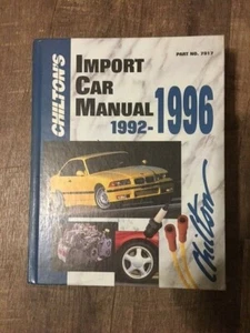 Chilton's Import Car Repair Manual  1992-1996 - Picture 1 of 4
