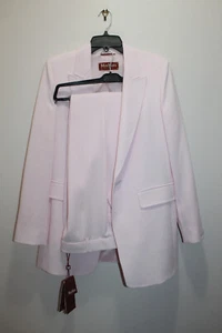MAX MARA STUDIO WOMENS BLAZER JACKET & DRESS PANTS COMBO PINK SIZE 8 US / 10 UK - Picture 1 of 15