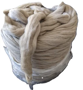 22lb wholesale gray wool roving bulk un dyed spinning,Felting,Chunky yarn,jumbo - Picture 1 of 4