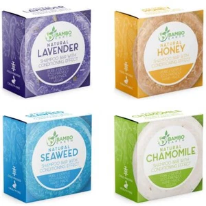 Solid Shampoo Bar And Conditioner Effect Hair Soap – 4 Pack 100% Organic Sham... - Picture 1 of 7