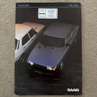 Saab 900 GL & GLS 1983-84 Original UK Sales Brochure Pub. No. 214916 - Image 1 of 3