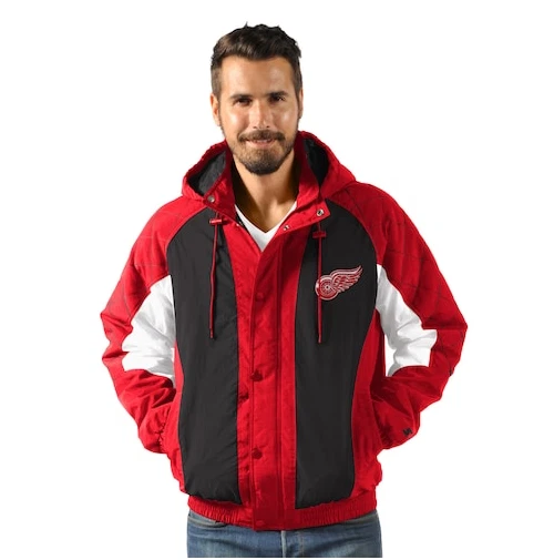 Chaqueta de bateador pesado Detroit Red Wings para hombre, tallas: L, XL () Foto 1 de 2