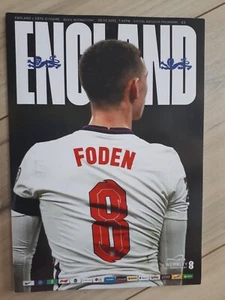 England V Cote D'Ivoire Programme Palyed At Wembley March 2022 - Picture 1 of 2