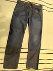 Men's G Star Straight Leg Blue Jeans, Button Fly, 100% Cotton, 32W 32L