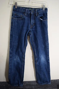 Gap Kids 1969 BOYS 8 Straight Medium Blue Denim 26x25 Jeans Pants READ - Picture 1 of 13
