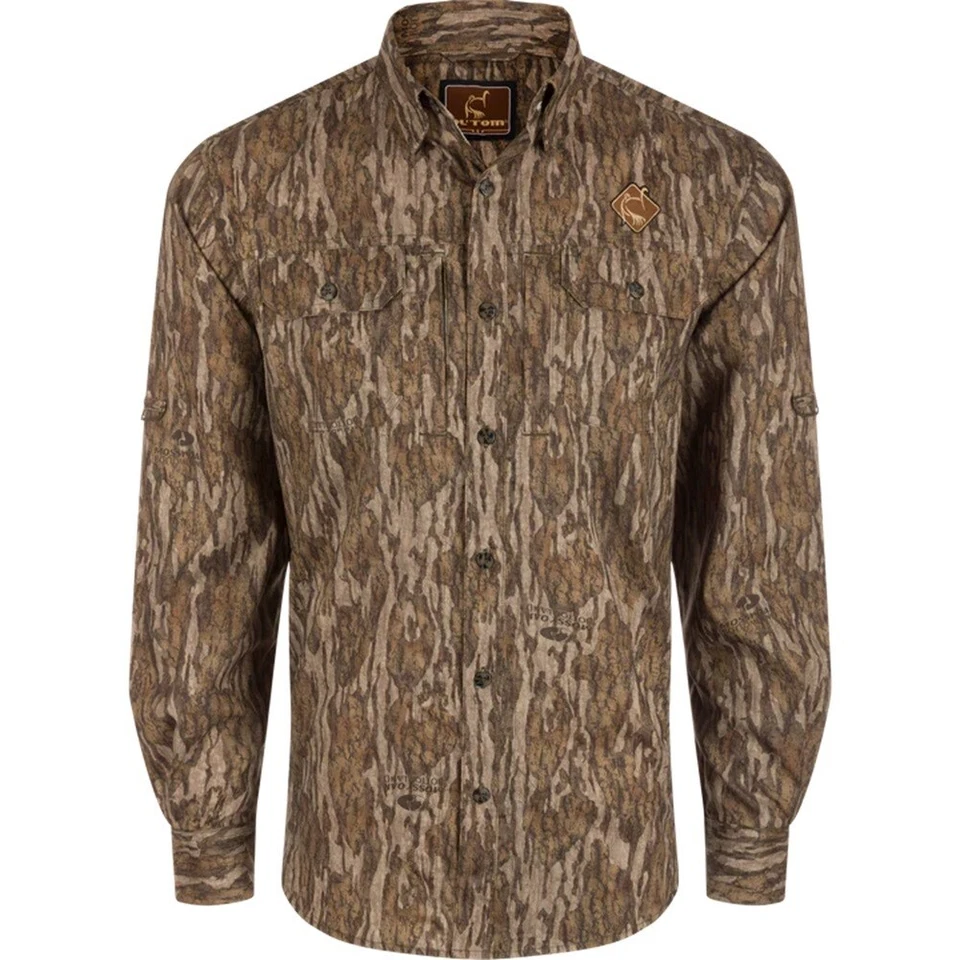 Ol' Tom Men's Camo Long Sleeve Wingshooter Trey Shirt CHOOSE SIZE AND CAMO - Image 1 of 1