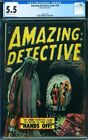 Amazing Detective Cases #14 CGC 5.5 Cr-OW 4th highest 1952 pre-code Atlas horror