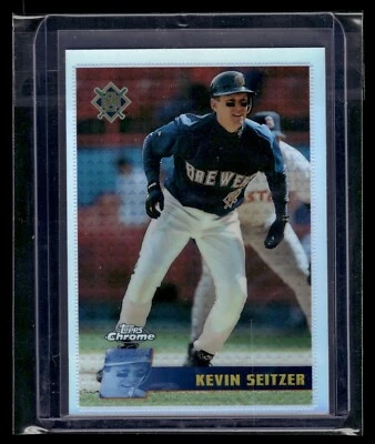 1996 Topps Chrome Refractor #30 Kevin Seitzer Brewers *Iconic Set!* - Image 1 of 2