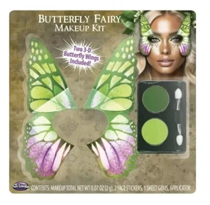 Butterfly Fairy Makeup Kit - Green - Includes Two 3D Butterfly Wings  - Picture 1 of 5