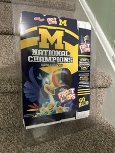 Kelloggs Michigan Wolverine NCCA Champions Box Sleve College Football National - Picture 1 of 4