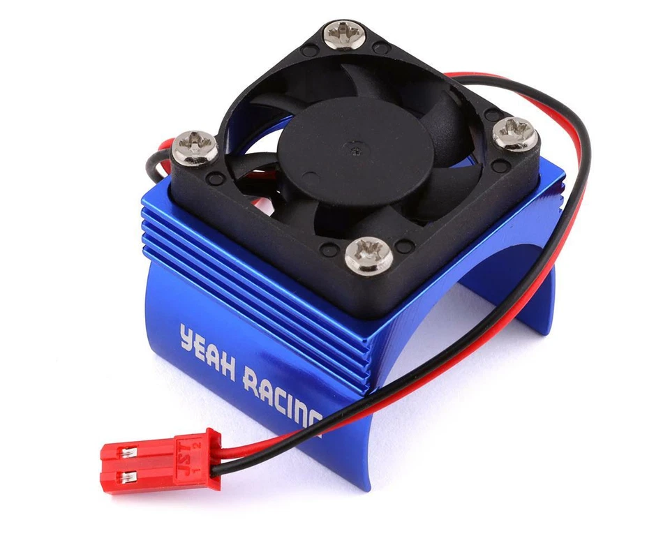 Yeah Racing Blue Aluminum 540 Motor Heat Sink W/ Cooling Fan Ya-0410bu