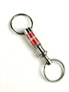 Vintage Amstel Light Beer Advertising Pull-Apart Keychain Dual Ring - Picture 1 of 6