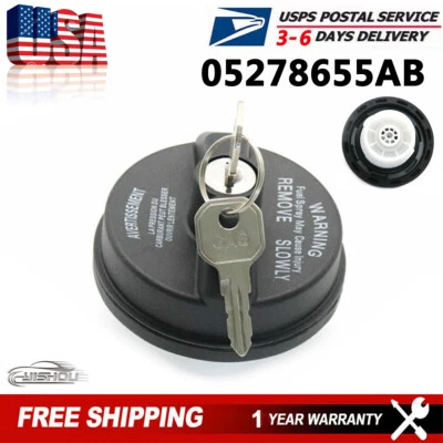 NEW Locking Gas Fuel Cap Fits for 2001-2021 Chrysler Jeep Dodge Ram 5278655AB US - Image 1 of 4