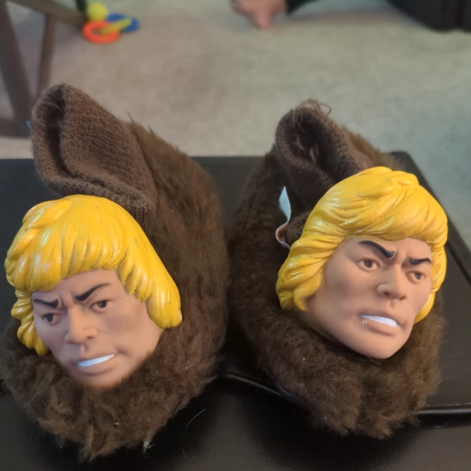 HE MAN Masters of the Universe House Slippers 1984 Vintage Rare! - Image 1 of 3