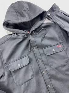 Wrangler Workwear Canvas Jacke Herren M 38-40 schwarz Kapuze schwer - Bild 1 von 14