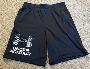 Boys Youth Under Armour Black Loose Fit Shorts Size Large - Picture 1 of 4