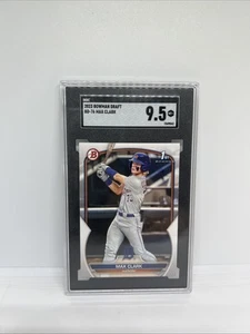 2023 Bowman Draft 1st Bowman Max Clark #BD-76 Detroit Tigers SGC Gem Mint 9.5 - Bild 1 von 2