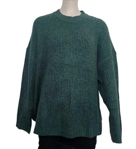 American Eagle Sweater Womens Medium Green Stretchy Slouchy Comfy - Picture 1 of 9