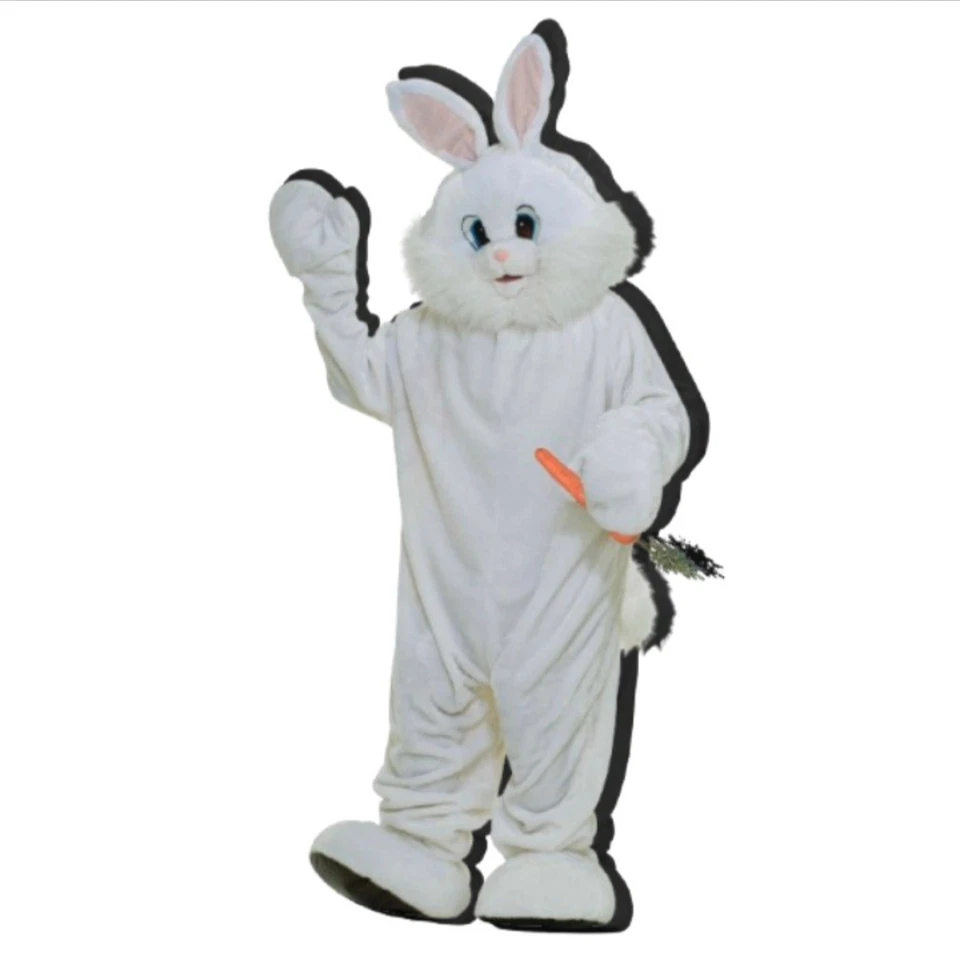 RUBIE'S Bunny Costume Adult Unisex Costume Deluxe Plush Easter Bunny Rabbit - Image 1 of 4