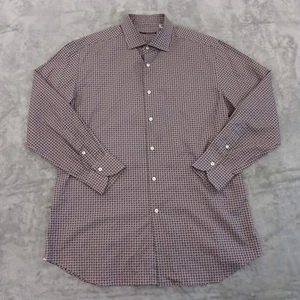 Xacus Shirt Mens Medium Purple Paisley Long Sleeve Button Up Cotton Italy - Picture 1 of 10