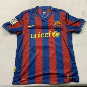 Men’s Vintage Nike 2009-10 Barcelona Home Football Shirt Messi 10 Size M GC - Bild 1 von 13