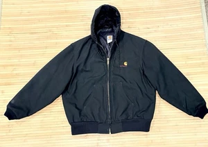 Chaqueta de Pato Negra Carhartt J21 Años 90 Limpia De Colección Acolchada Forrada Negra Para Hombre Talla XL 🔥 - Imagen 1 de 8
